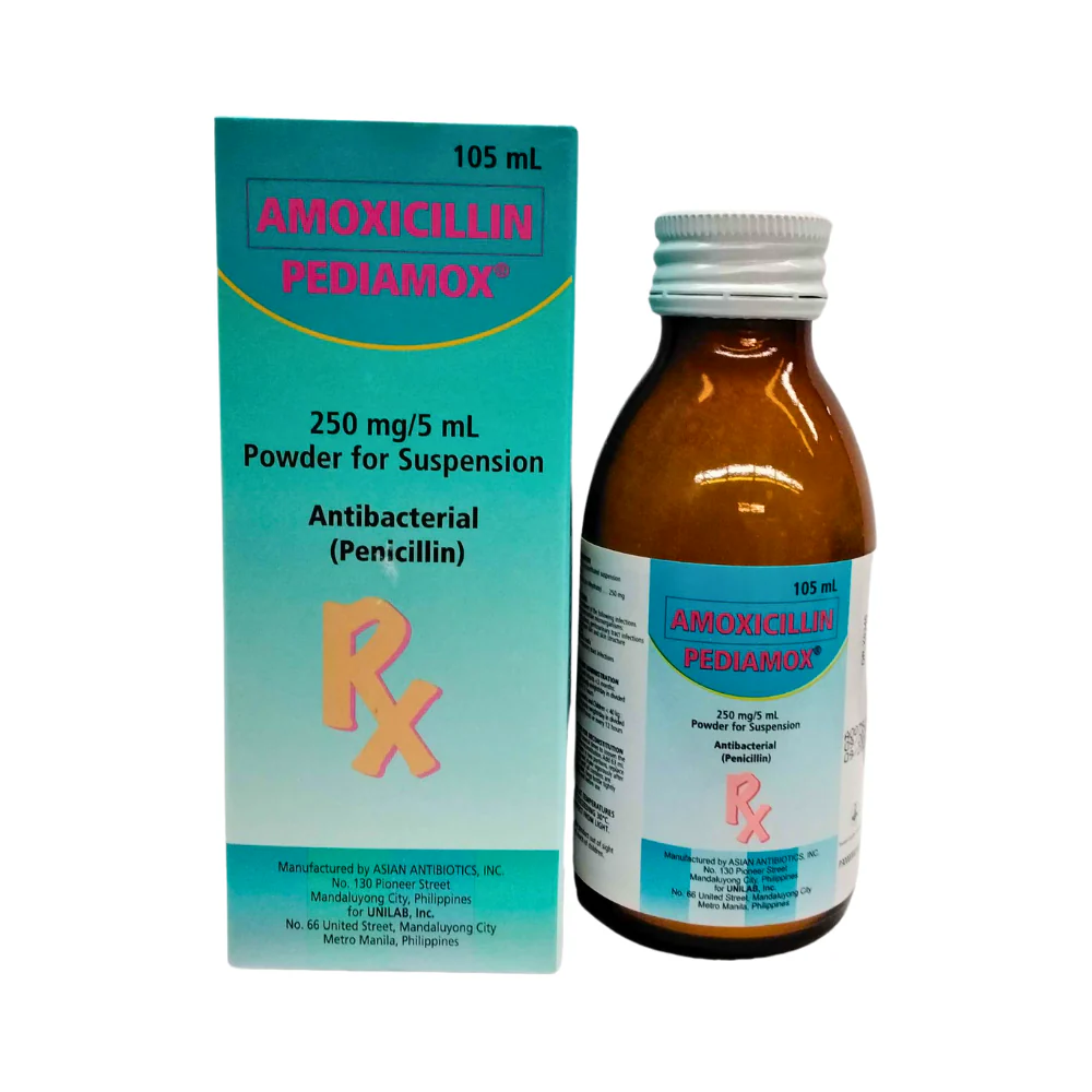 Pediamox Amoxicillin 250mg/5ml Suspension 105ml - Image 2