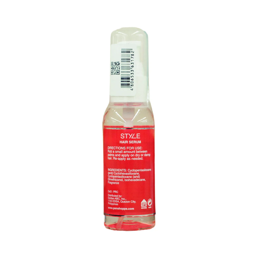 Penshoppe Style Hair Serum Red Shiny And Smooth 50ml - Image 2