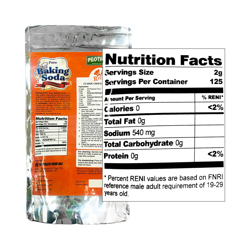 Peotraco Pure Baking Soda 250g - Image 2