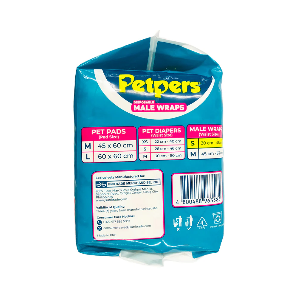 Petpers Disposable Male Wraps 12's - Image 7