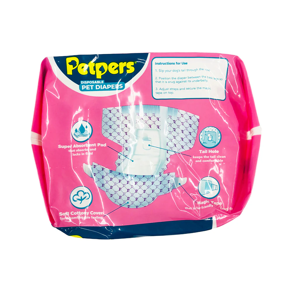 Petpers Disposable Pet Diaper 12's - Image 5