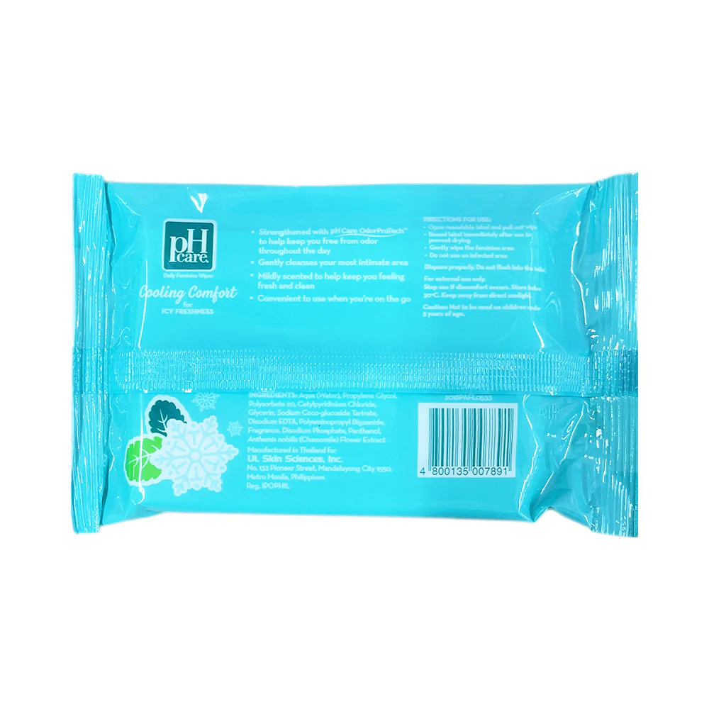PH Care Feminine Wipes Cooling Comfort 10's - Image 2