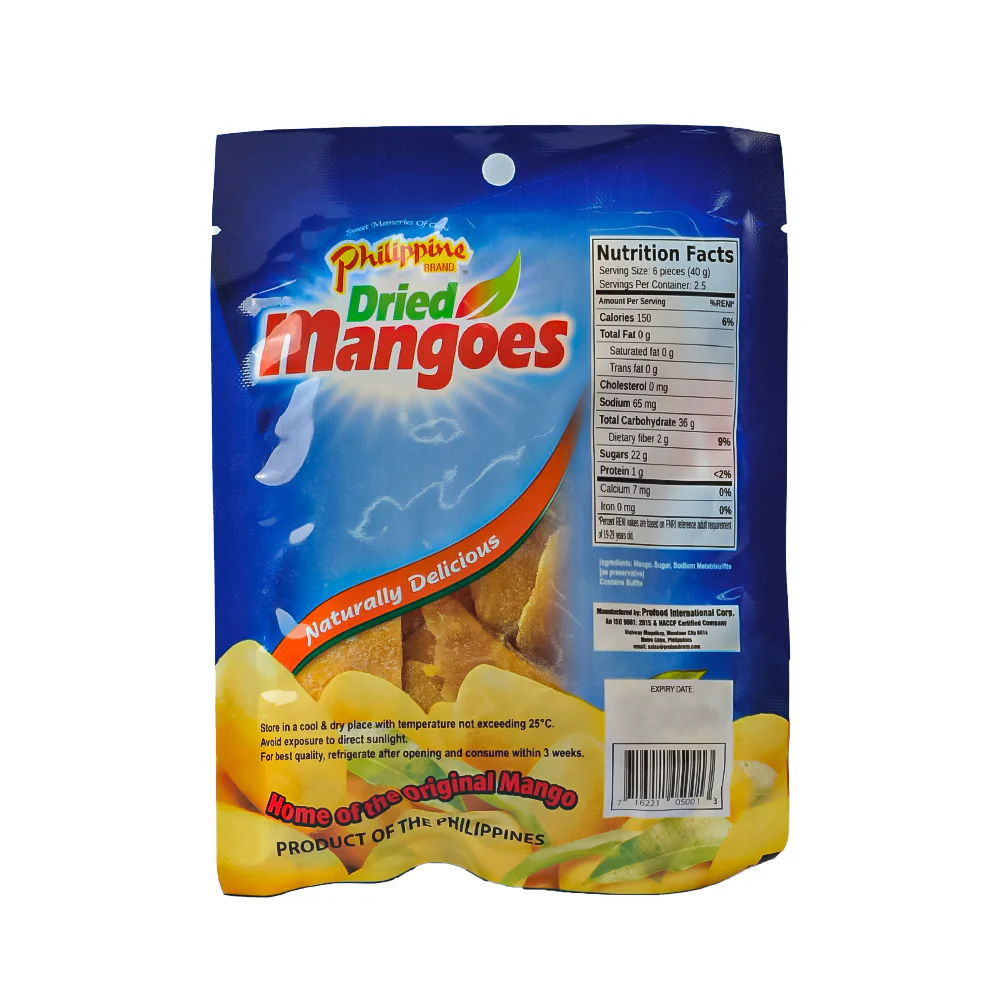 Philippine Brand Dried Mango Slice 100g - Image 2