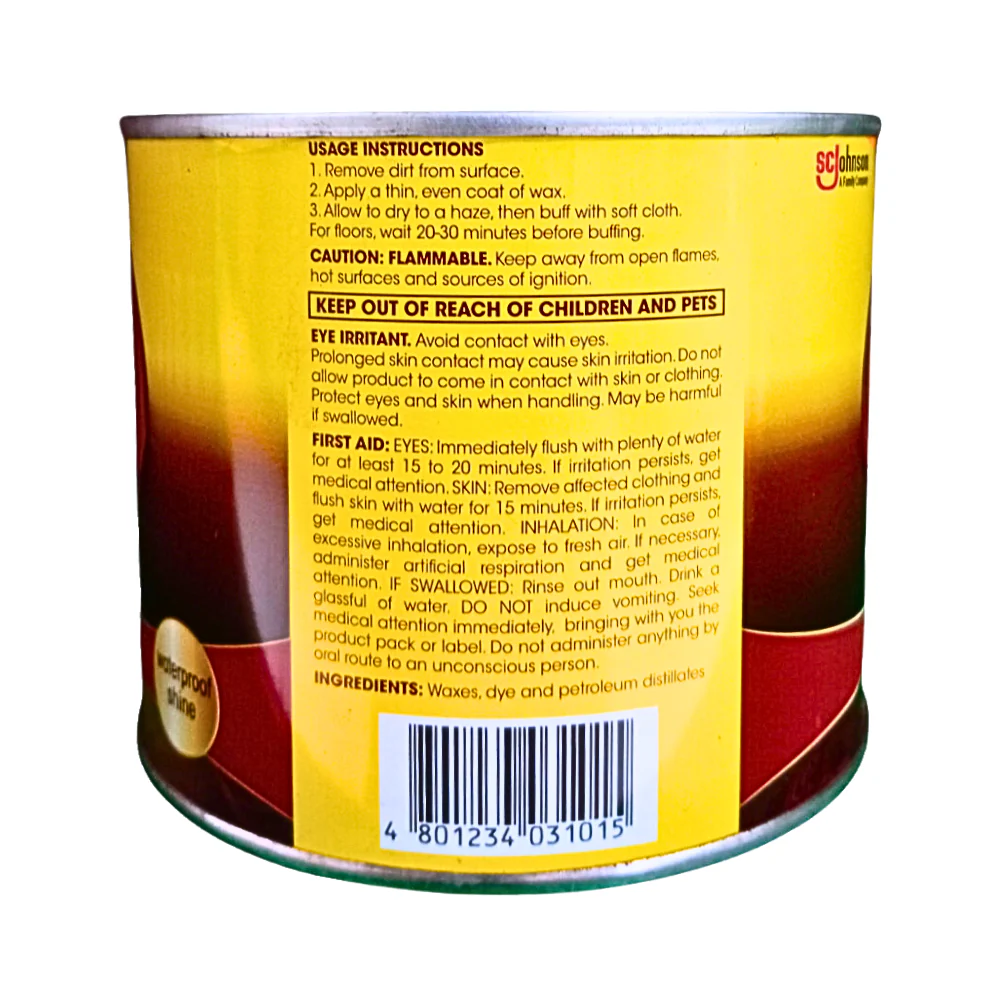Pledge Paste Wax Red 450g - Image 2