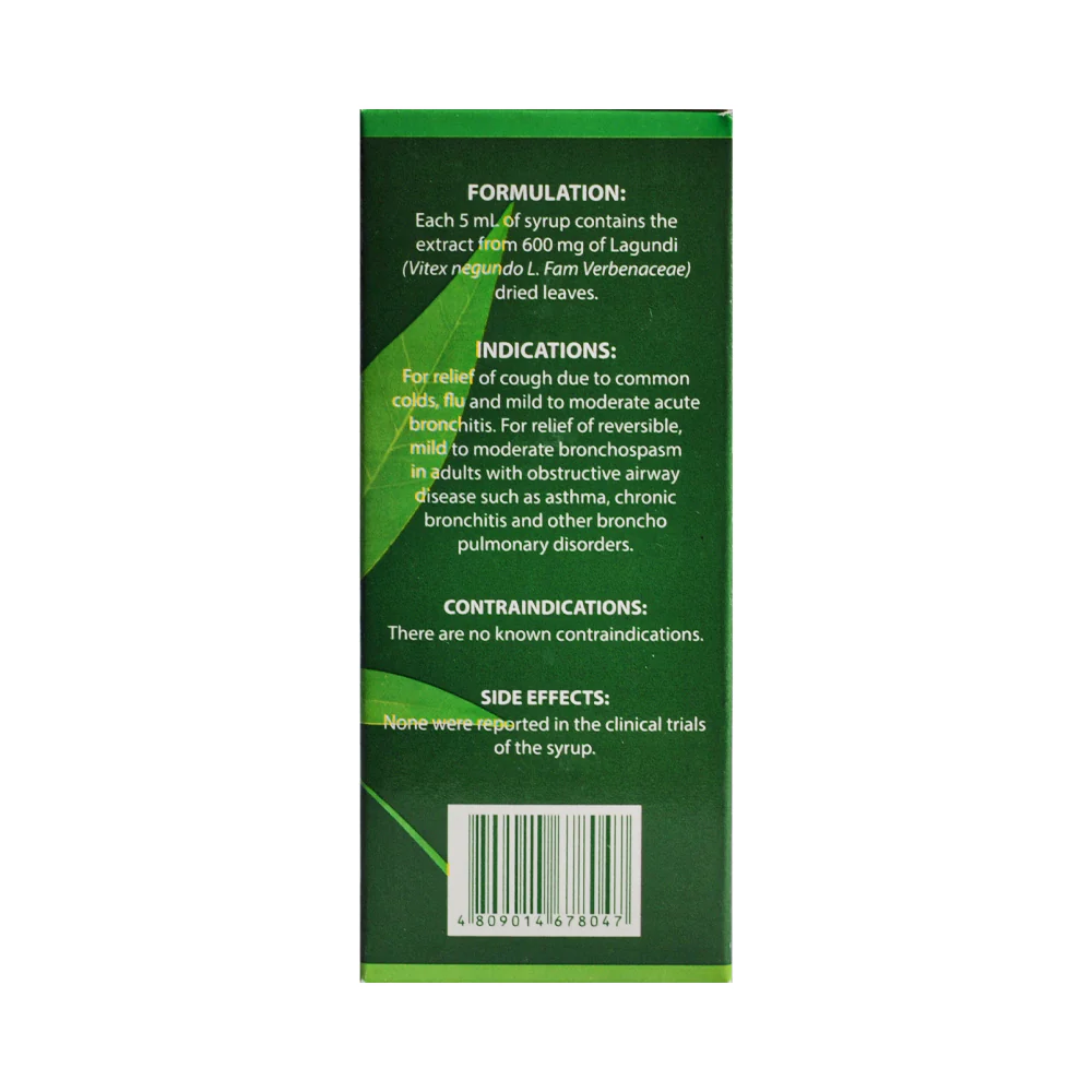Plemex Forte Lagundi 600mg/5ml Syrup 120ml - Image 2