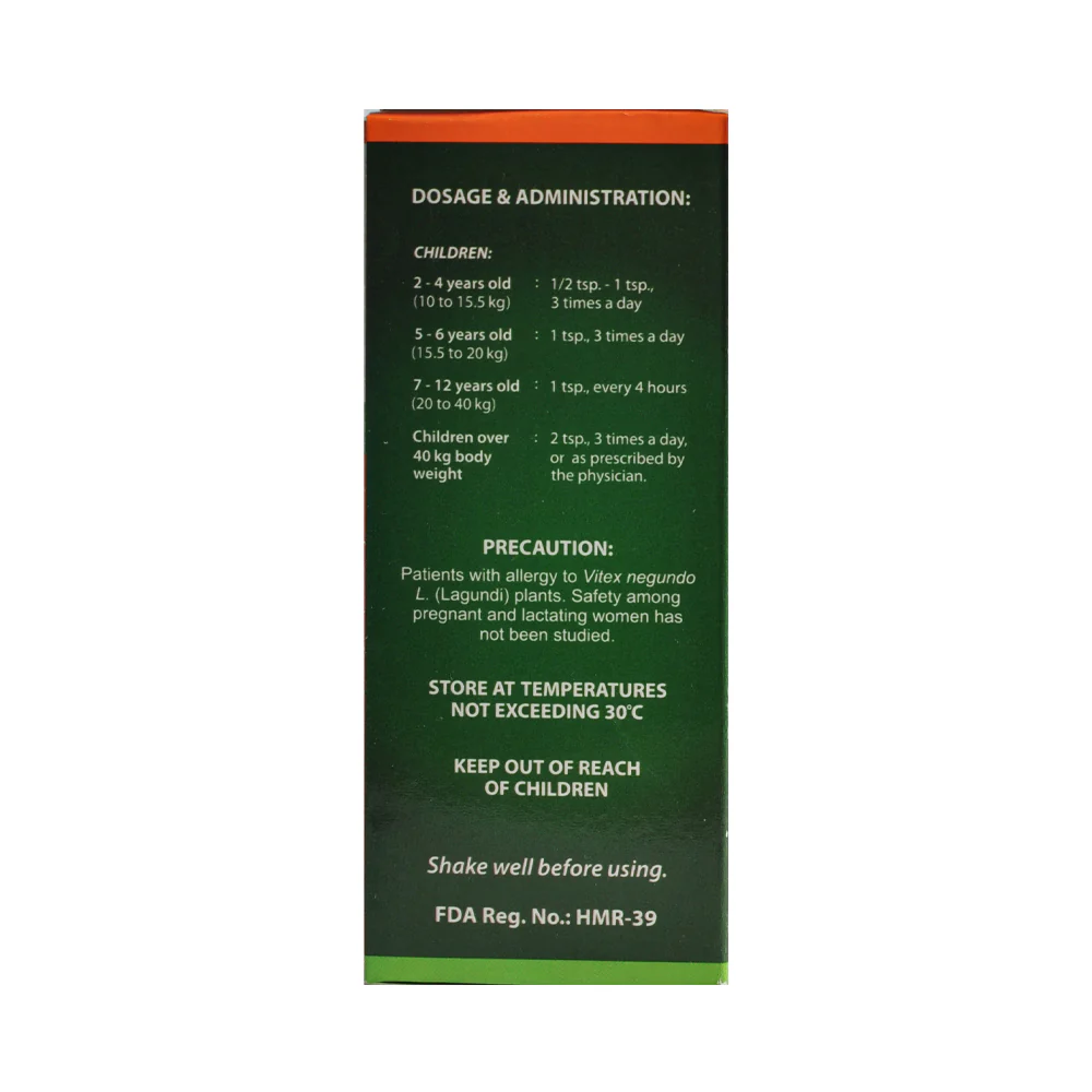 Plemex Lagundi 300mg/5ml Syrup 120ml - Image 2
