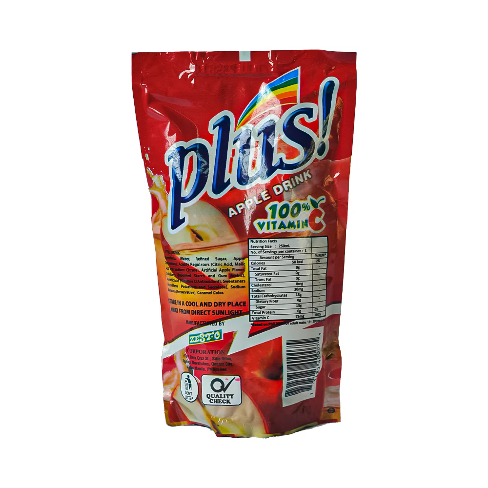 Plus King Size Juice Apple 250ml x 10's - Image 3