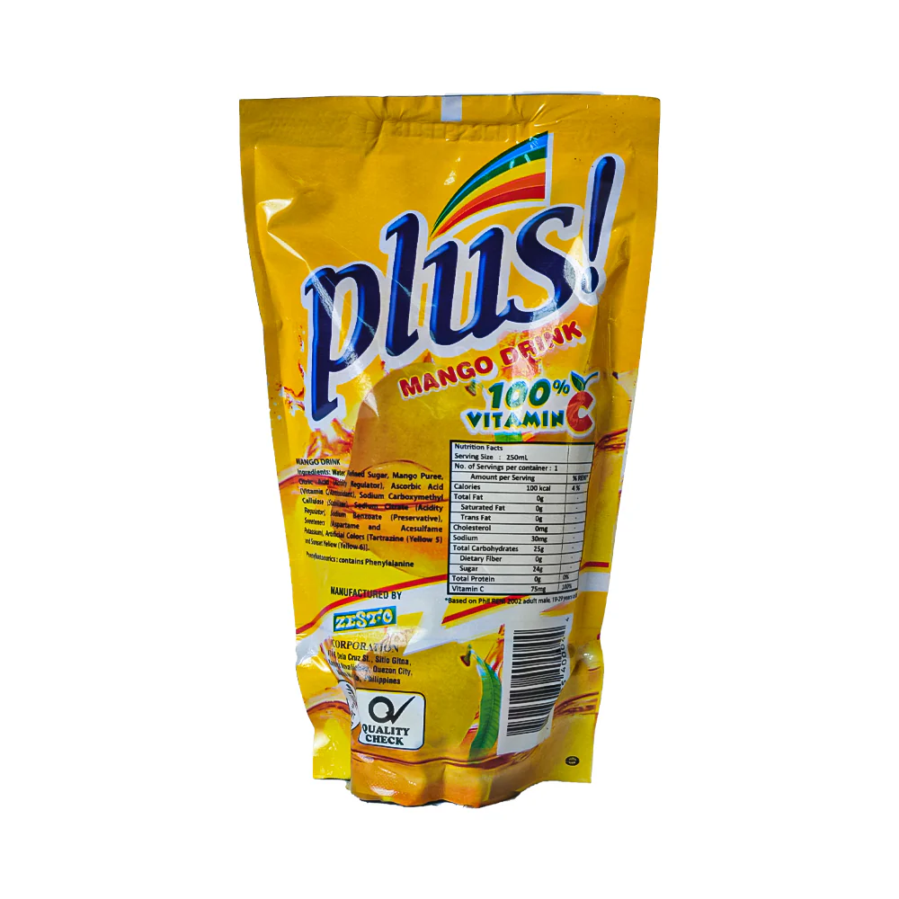 Plus King Size Juice Mango 250ml x 10's - Image 3
