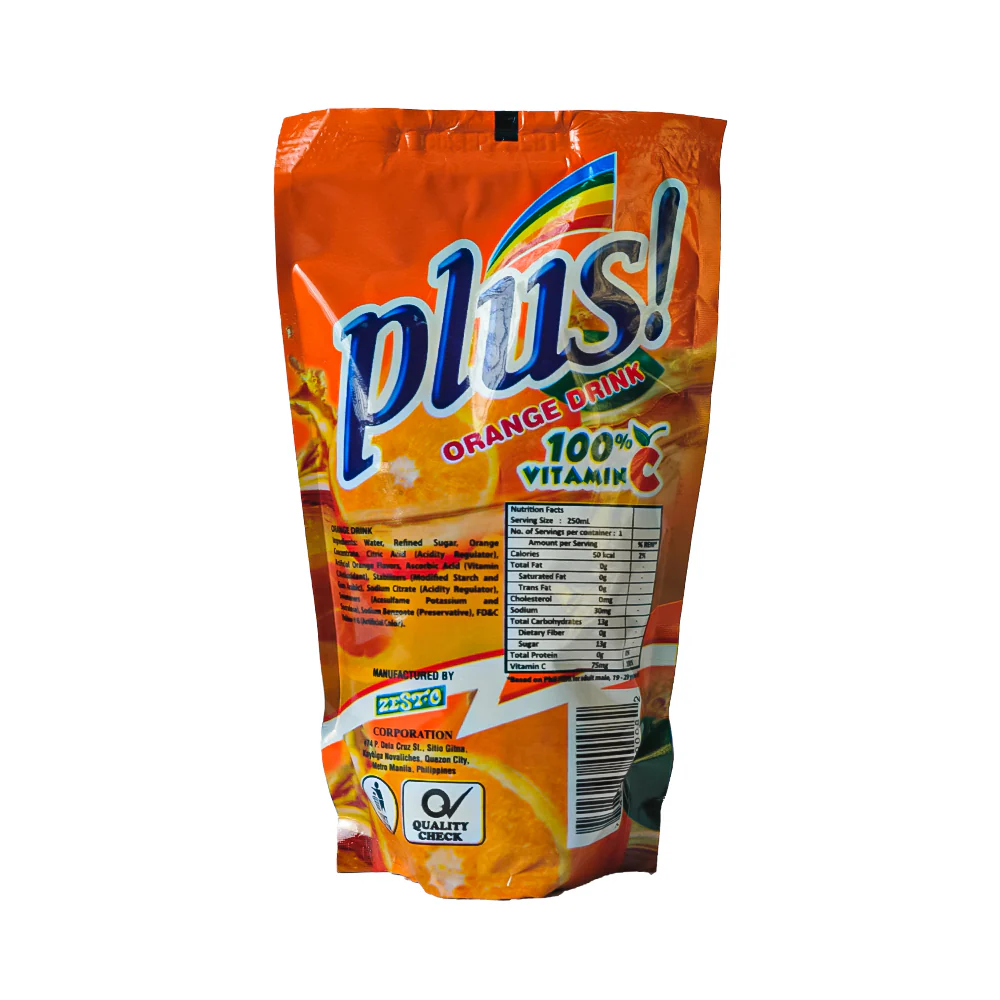 Plus King Size Juice Orange 250ml - Image 2