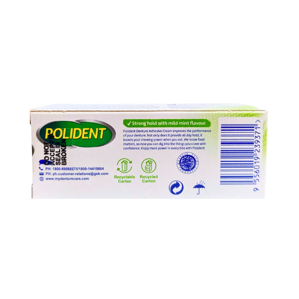 Polident Adhesive Cream Fresh Mint 20g - Image 2