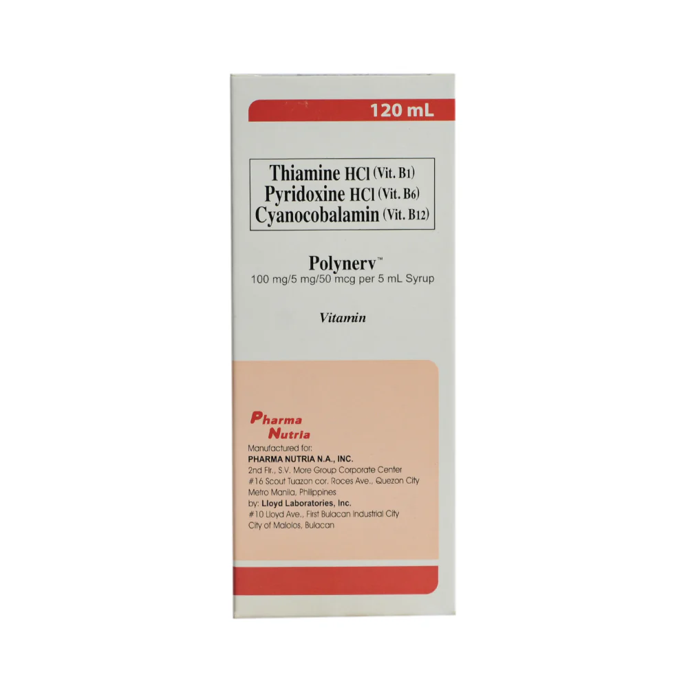 Polynerv 100mg/5mg/50mcg/5ml Syrup 120ml