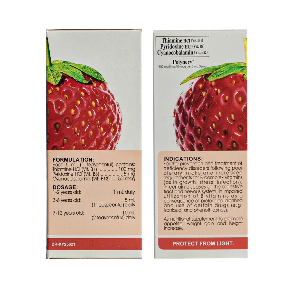 Polynerv 100mg/5mg/50mcg/5ml Syrup 120ml - Image 2