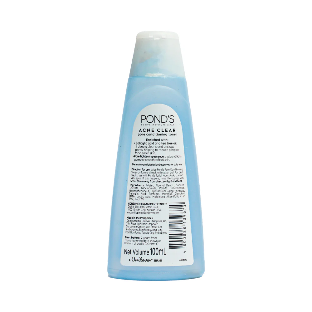 Pond's Acne Clear Pore Conditioning Toner 100ml - Image 2