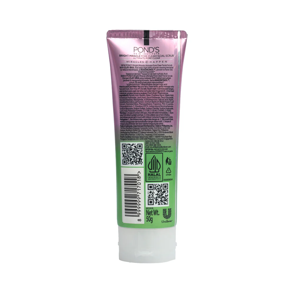 Pond's Clear Solutions Anti-Bacterial Facial Scrub 50g - Image 2