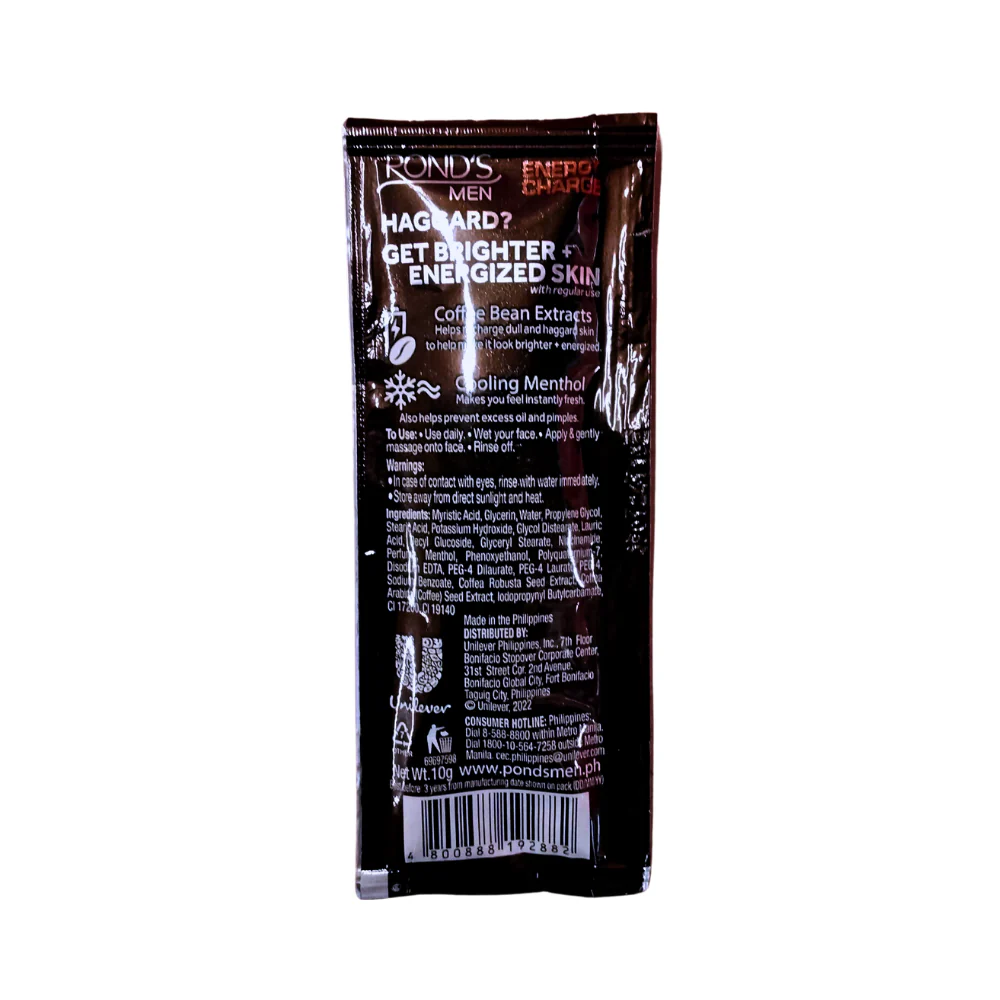 Pond's Men Energy Charge Whitening Face Wash 10g - Image 2