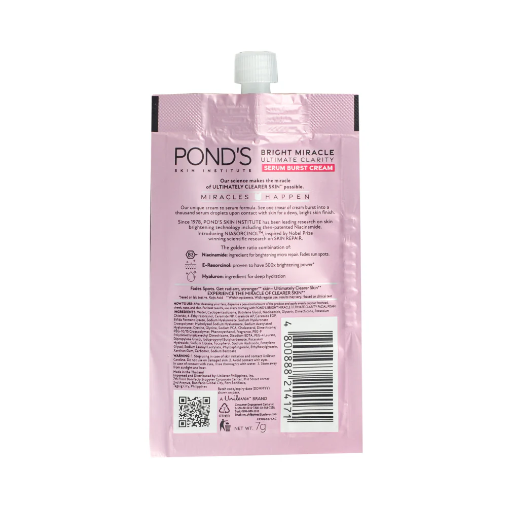 Pond's White Beauty Serum Burst Cream 7g - Image 2