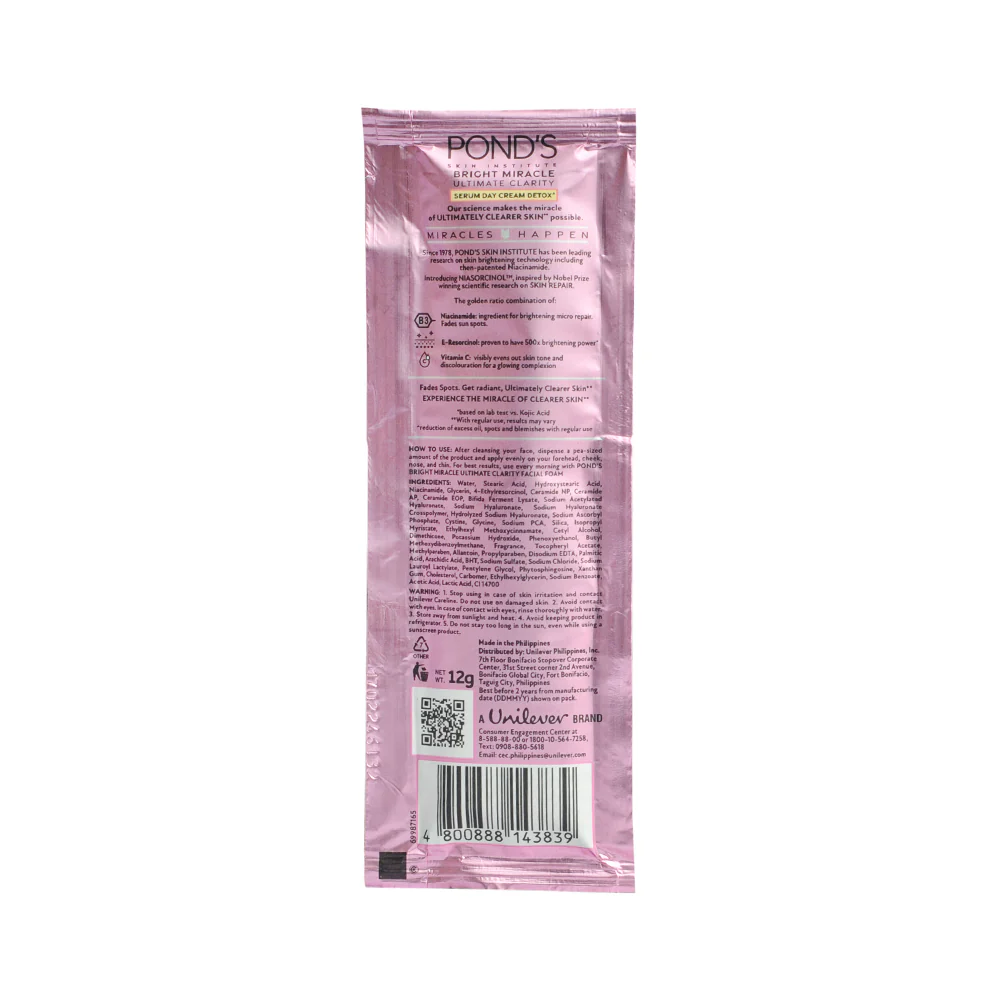 Pond's White Beauty Skin Perfector Detox Day Cream 12g - Image 2