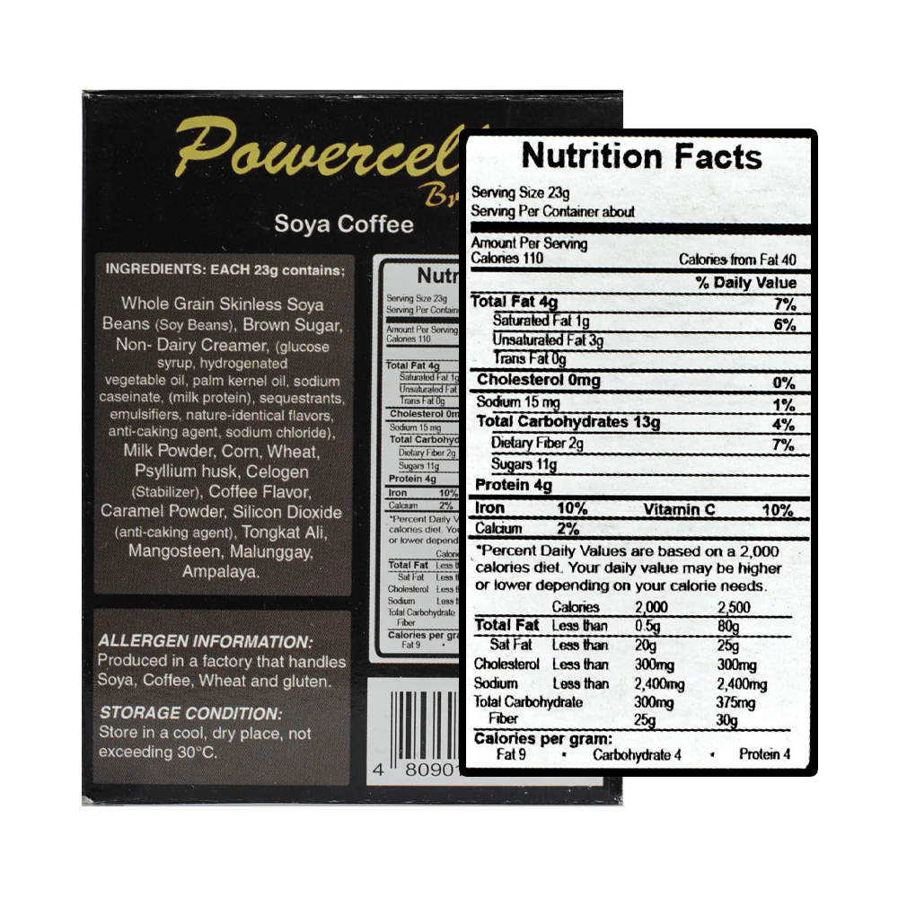 Power Cells Soya Coffee 23g - Image 3