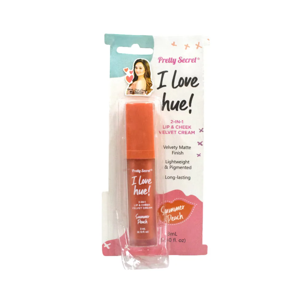 Pretty Secret 2-In-1 Lip and Cheek Velvet Cream Summer Peach 3ml - Image 2