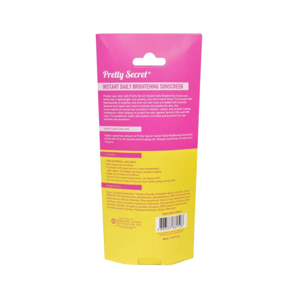 Pretty Secret Instant Daily Brightening Sunscreen SPF 50 PA+++ 50ml - Image 3