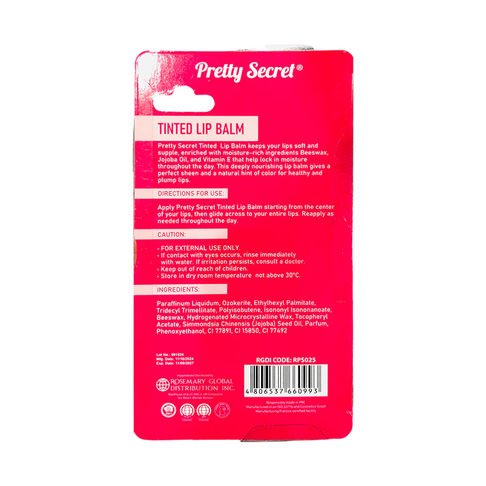 Pretty Secret Tinted Lip Balm 4.8g - Image 3