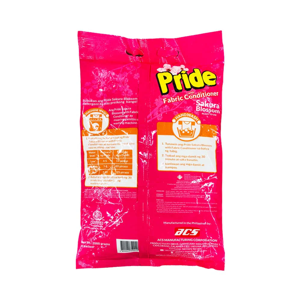 Pride Powder With Fabric Conditioner 2000g - Image 2
