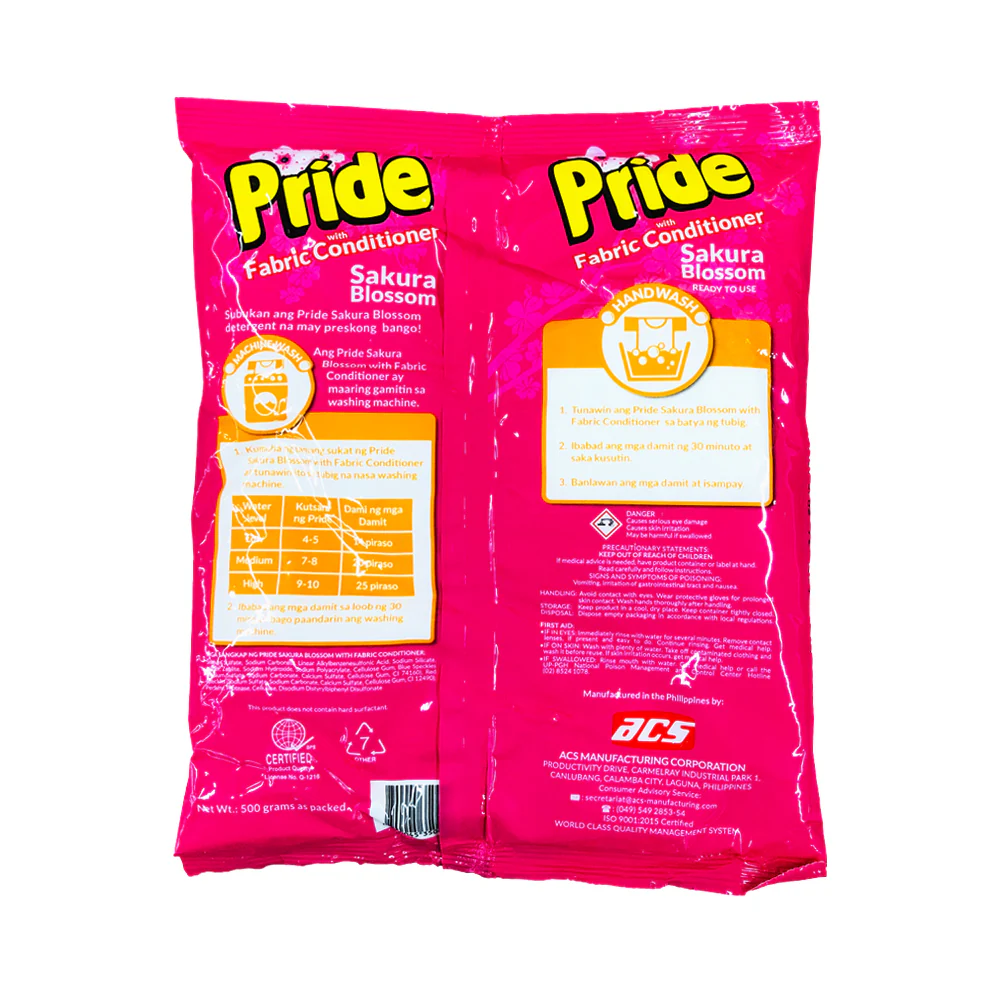 Pride Powder With Fabric Conditioner 500g - Image 2