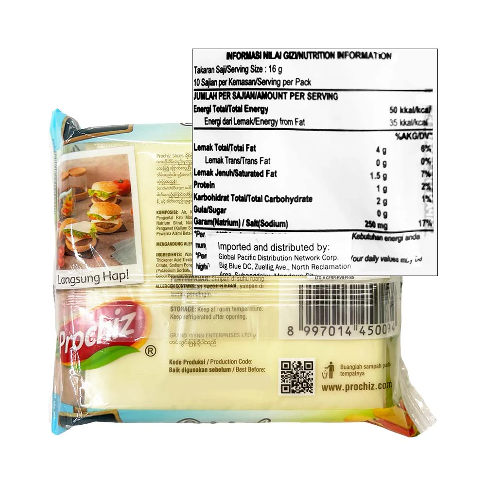 Prochiz Slices Cheddar Cheese 10's - Image 2