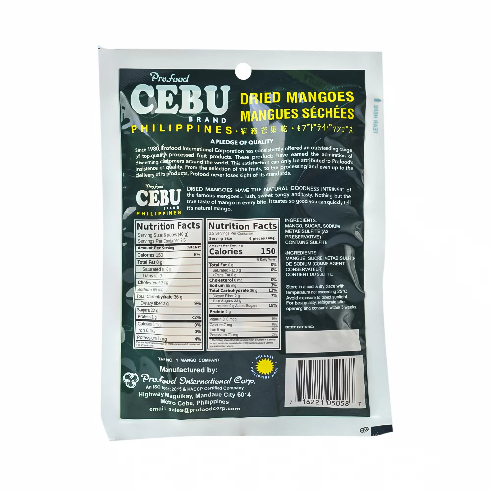 Profood Cebu Dried Fruit Mango Sliced 100g - Image 2