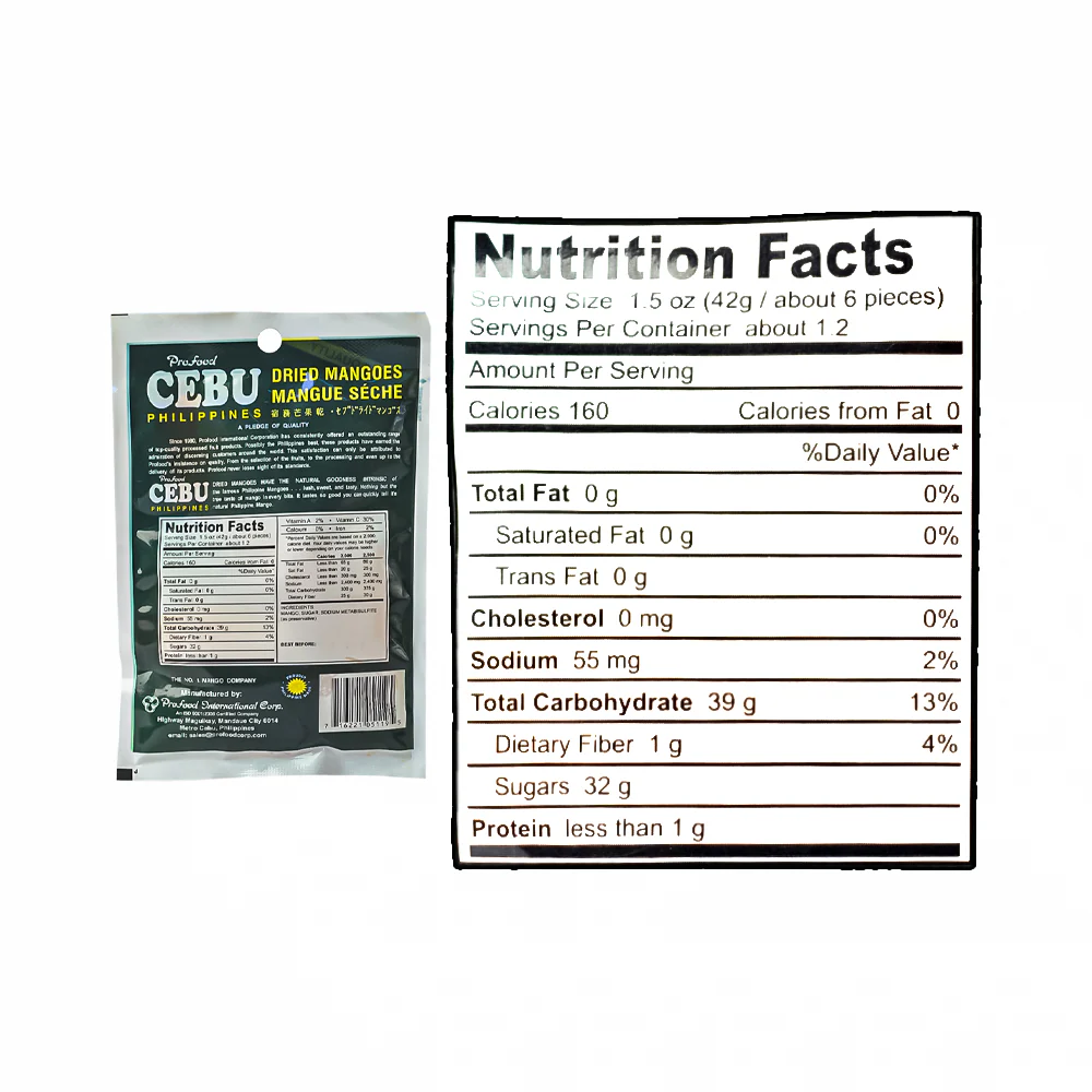 Profood Cebu Dried Fruit Mango Sliced 50g - Image 3
