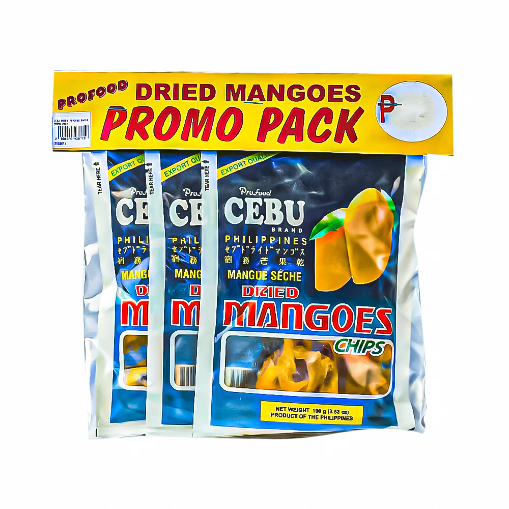 Profood Cebu Dried Mango Chips Promo Pack 3's