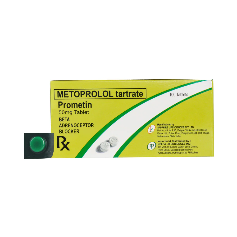 Prometin Metoprolol 50mg Tablet By 1's - Image 2