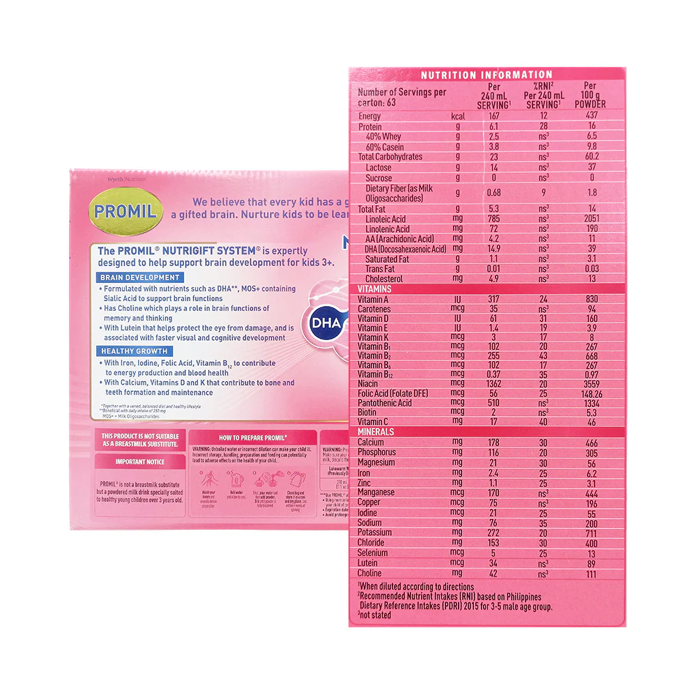 Promil Four Powdered Milk Drink 3+ Years Old 2.4kg - Image 2