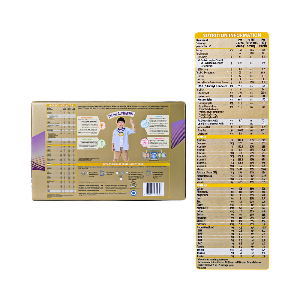 Promil Gold Four Pre-School Powdered Milk Drink 2.4kg - Image 3