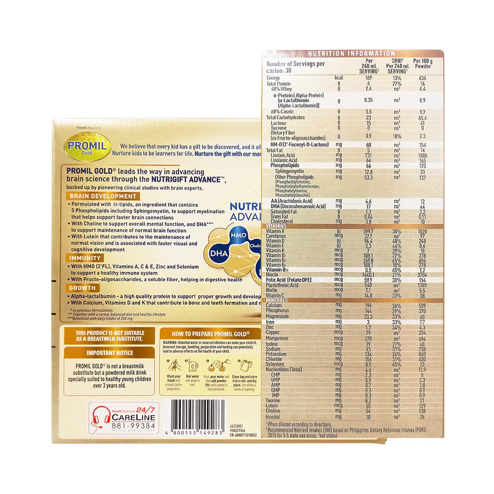 Promil Gold Four Pre-School Powdered Milk Drink 1.2kg - Image 2