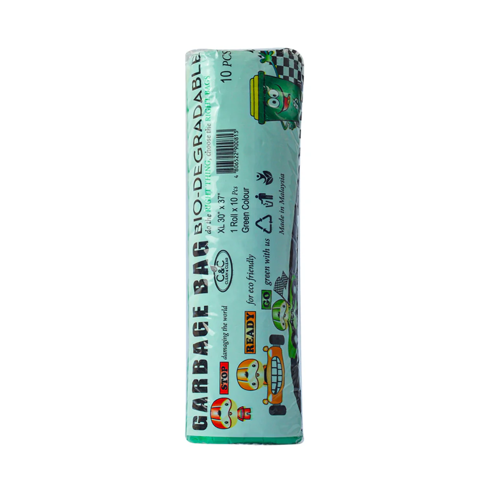 Propack HD Roll Trash Bag Green XL 30 x 37in 10's