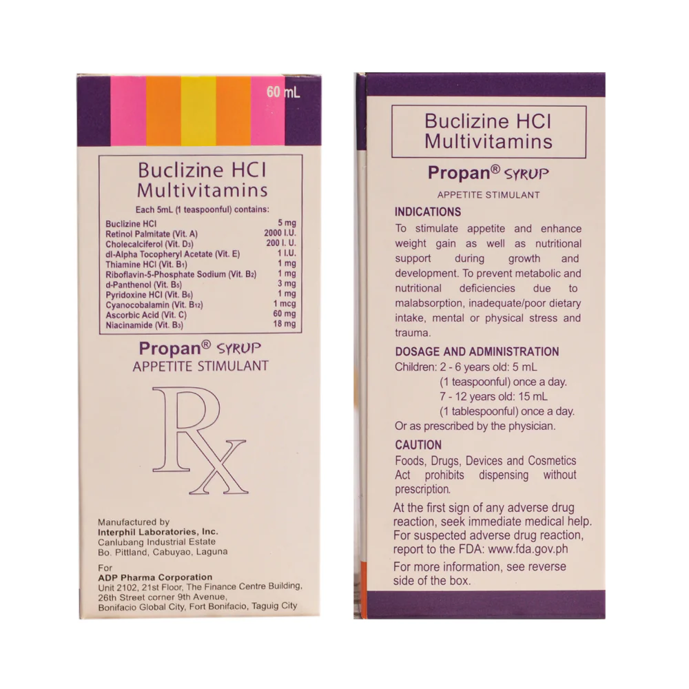 Propan Buclizine HCI Orange Syrup 60ml - Image 3