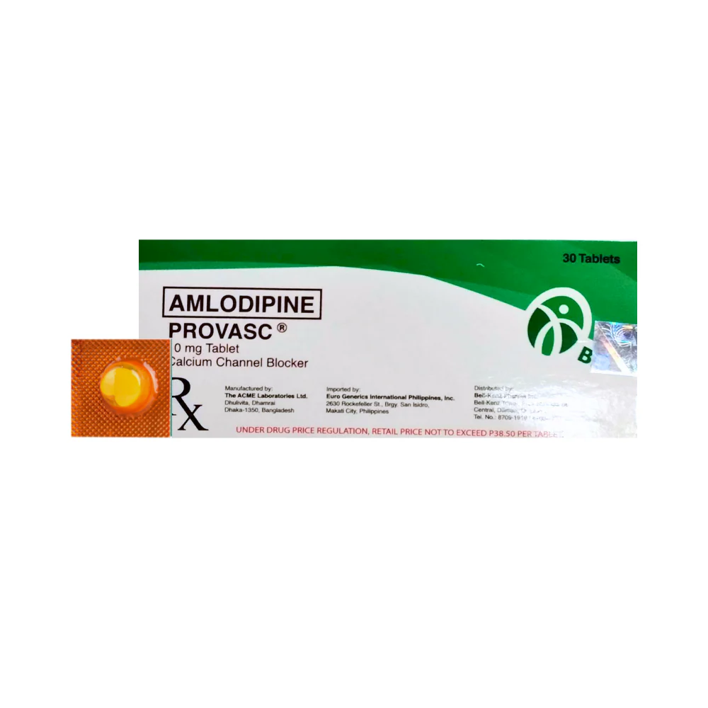 Provasc Amlodipine Besilate 10mg Tablet By 1's - Image 2