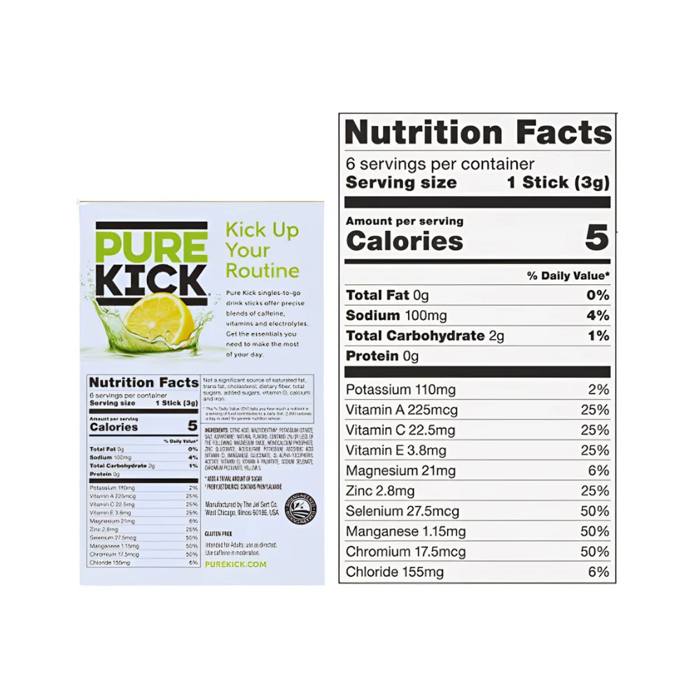 Pure Kick Citrus Hydrate Zero Sugar 18g (0.64oz) - Image 3
