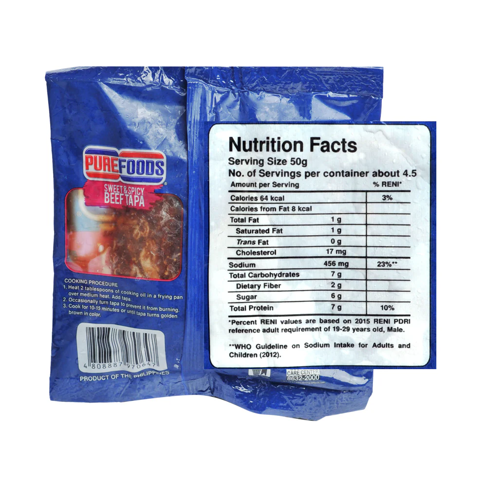 Purefoods Beef Tapa Sweet And Spicy 220g - Image 2