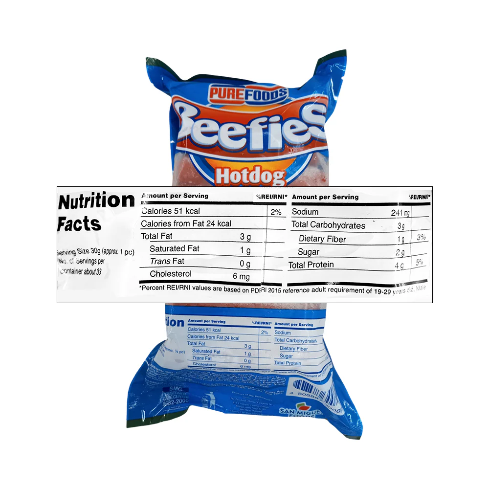 Purefoods Beefies Hotdog Jumbo 1kg - Image 2