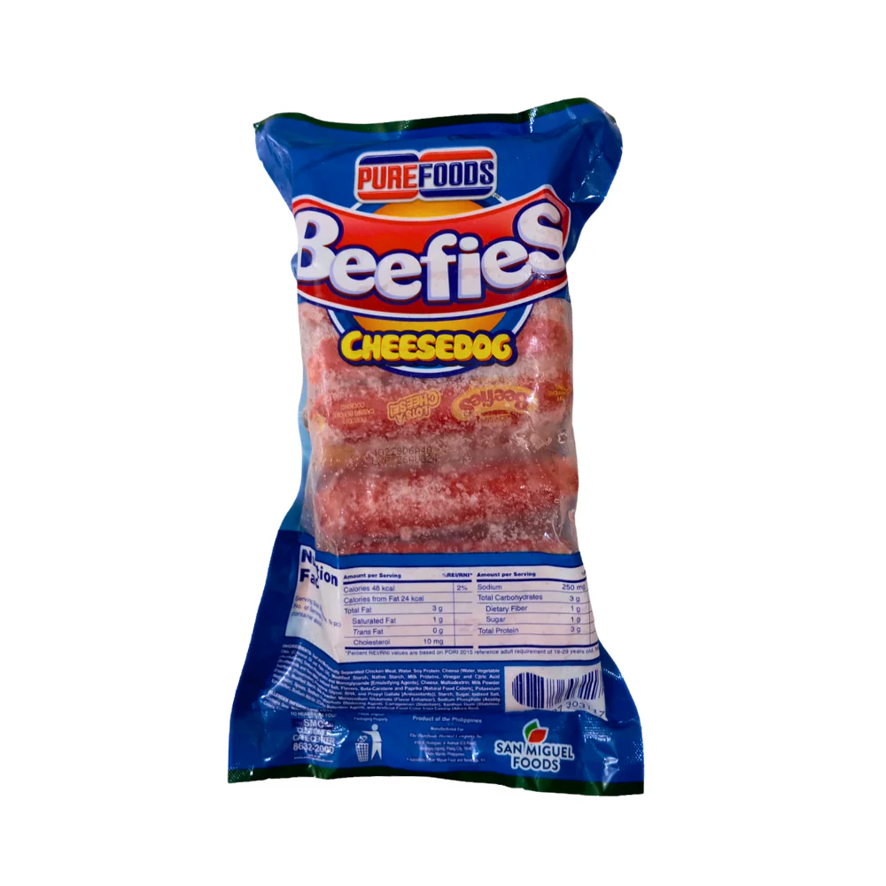 Purefoods Beefies Lots A Cheese Hotdog Jumbo 1kg - Image 2