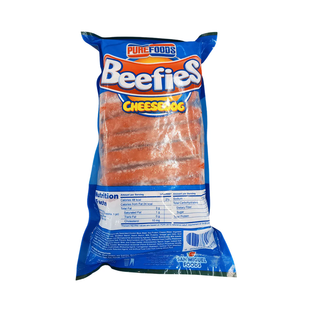 Purefoods Beefies Lots A Cheese Hotdog Regular 1kg - Image 2