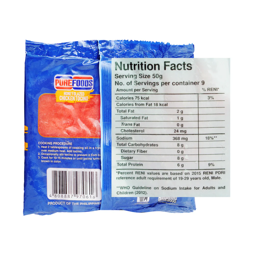 Purefoods Chicken Tocino Honey Glazed 450g - Image 2