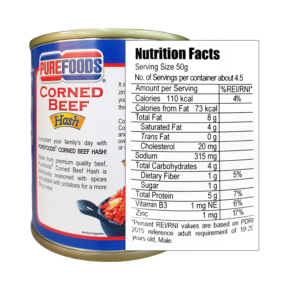 Purefoods Corned Beef Hash 210g - Image 2