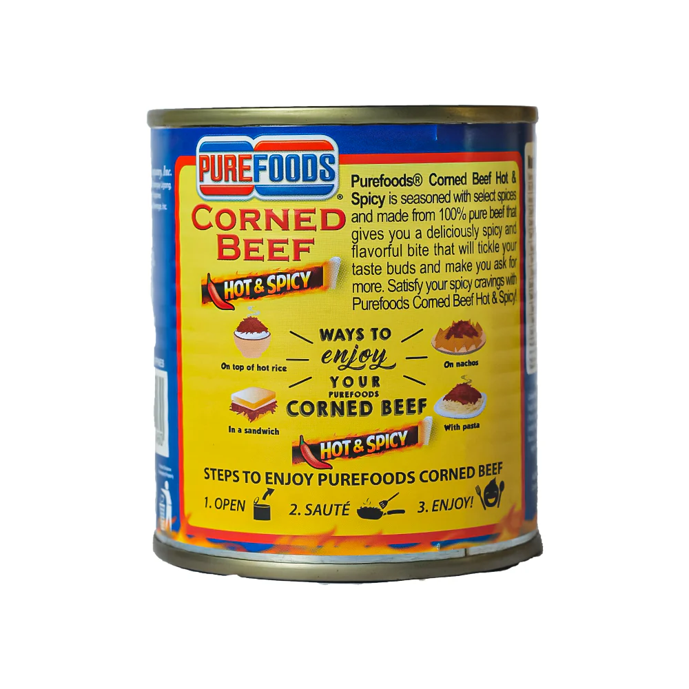 Purefoods Corned Beef Hot And Spicy 210g - Image 2