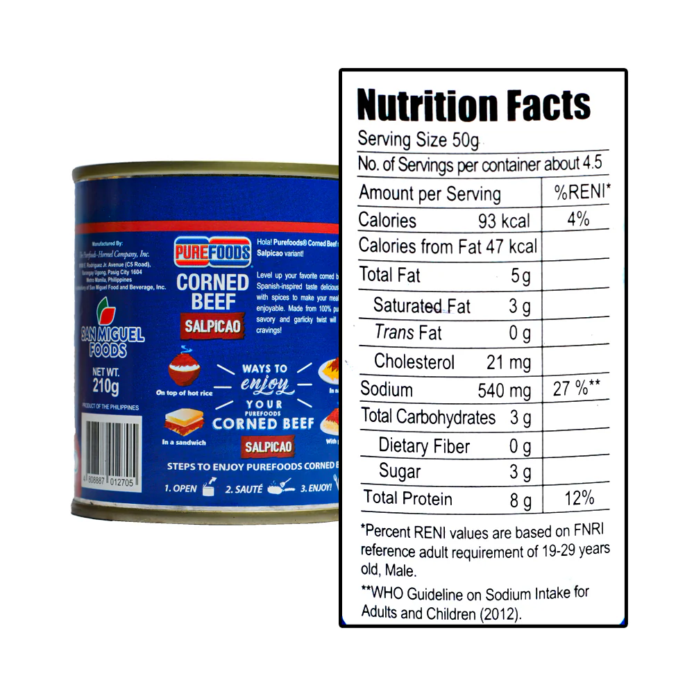 Purefoods Corned Beef Salpicao 210g - Image 2