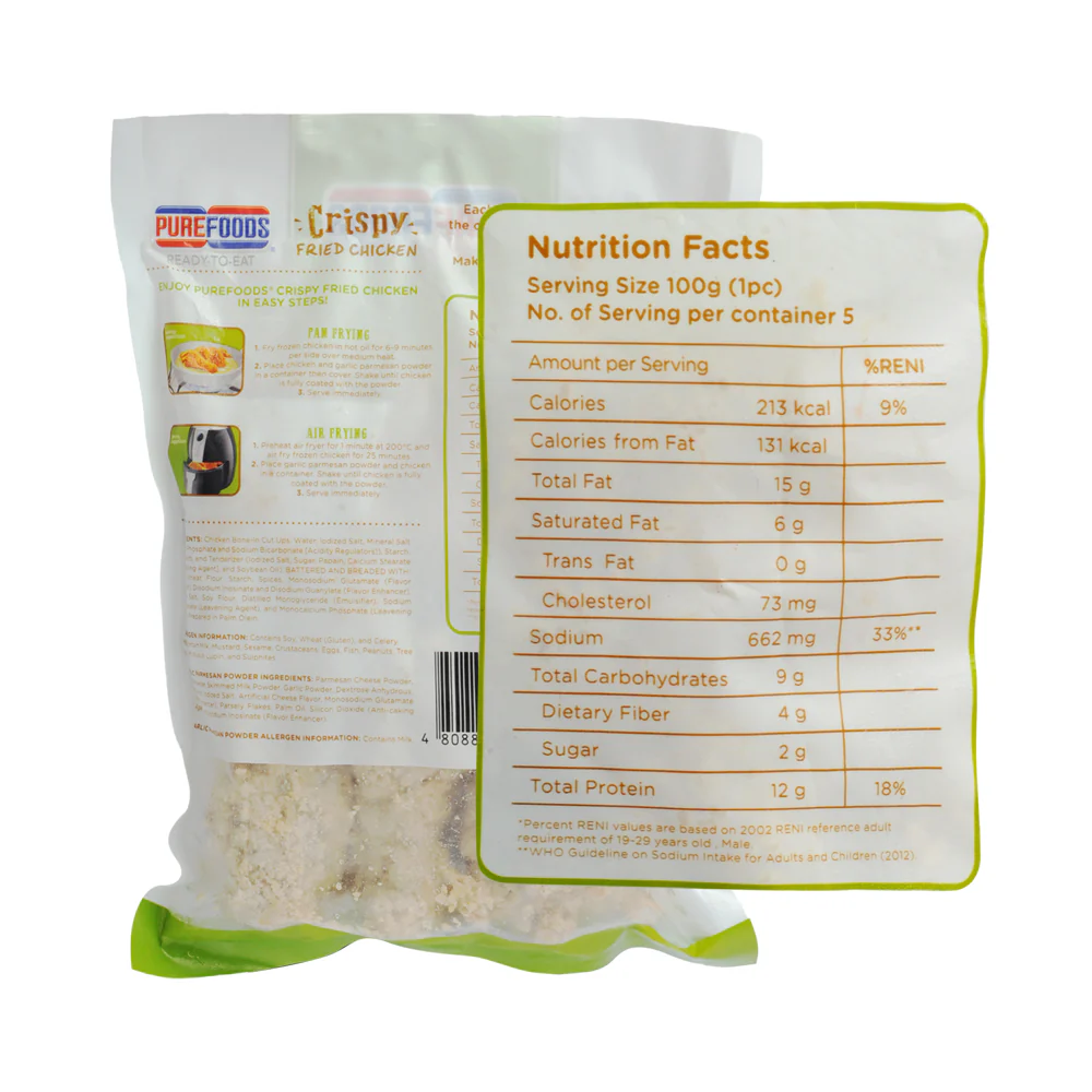 Purefoods Crispy Fried Chicken Garlic Parmesan 500g - Image 3