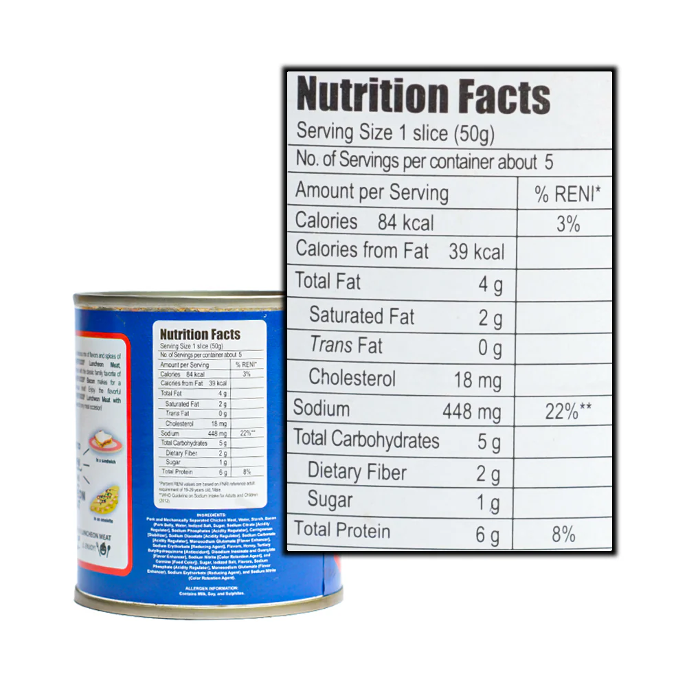 Purefoods Luncheon Meat Bacon 240g - Image 2
