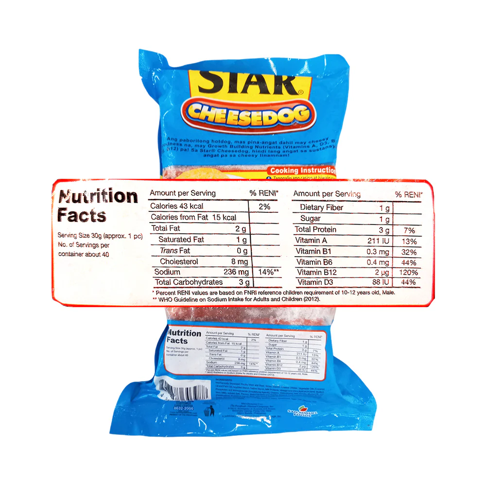 Purefoods Star Cheesedog 1kg - Image 2